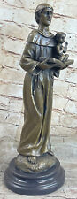 Statua In Bronzo Di Cast Saint Antonio Con Bambino Gesù Vendita comprar usado  Enviando para Brazil