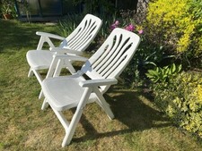 Garden white recliner for sale  YORK