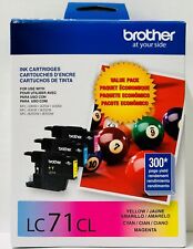 Novo Genuíno Brother LC71 Caixa de Cartuchos de Tinta Amarelo Ciano Magenta MFC-J430W comprar usado  Enviando para Brazil