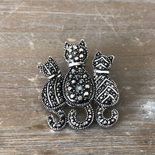 Three cat marcasite for sale  Waterford
