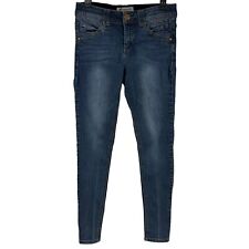 Jeans jeans Democracy azul sólido tamanho 6 stretch AB Technology cintura média 27" comprar usado  Enviando para Brazil