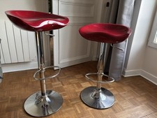 Tabourets rouges bordeaux d'occasion  Saint-Denis