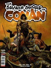 Savage Sword of Conan, The (3rd Series) #1A Muito bom estado/quase perfeito; Titã | Revista Joe Jusko - comprar usado Savage Sword of Conan, The (3rd Series) #1A Muito bom estado/quase perfeito; Titã | Revista Joe Jusko - comprar usado  Enviando para Brazil
