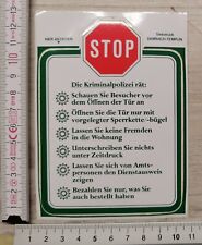 Sticker aufkleber kriminal gebraucht kaufen  Eutin