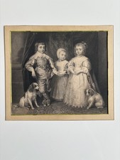 Antique engraving children for sale Antique engraving children for sale  LONDON