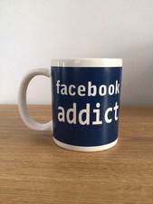 Facebook addict navy for sale  STOKE-ON-TRENT