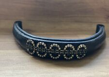 Black padded browband for sale  TRURO