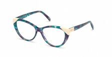 Emilio Pucci Ep 5116 092 Azul Verde Plástico Armação Óculos Cat Eye 54-15-140 comprar usado  Enviando para Brazil