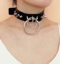 Schwarzes halsband silbernen gebraucht kaufen  Lautertal (Odenwald)