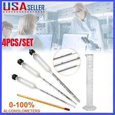 4pcs alcohol hydrometer for sale  Fremont