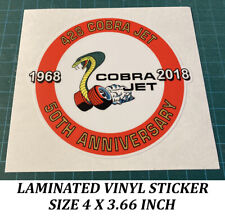 428 COBRA JET 50º ANIVERSÁRIO 1968-2018 ADESIVO DE VINIL - DECALQUE-MUSTANG-PUMA., usado comprar usado  Enviando para Brazil