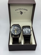 Usado, POLO ASSN. CONJUNTO DE RELÓGIO DE AÇO INOXIDÁVEL - 2 RELÓGIOS MASCULINOS CONJUNTO NOVAS BATERIAS FUNCIONA comprar usado  Enviando para Brazil