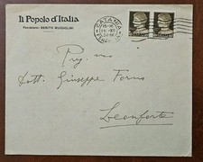 Storia postale popolo usato  Italia