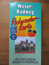 Weser radweg radwanderkarte gebraucht kaufen  Münster