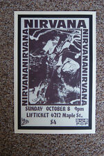 Pôster da turnê concerto do Nirvana 1989 Omaha Lifticket , usado comprar usado  Enviando para Brazil