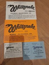 Whitesnake memorabilia flyers for sale  GRIMSBY