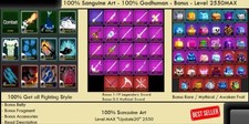 Blox Fruits Acc - 100% SZTUKA SANGUINE - GODHUMAN - BONUS na sprzedaż  Wysyłka do Poland