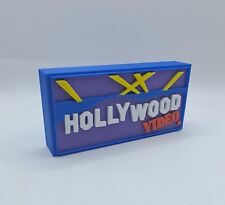 Fita de vídeo Hollywood/loja de aluguel de videogame placa mesa prateleira arte VHS DVD, usado comprar usado  Enviando para Brazil