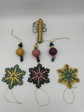 Wooden ornaments snowflakes for sale  Fort Worth