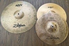 Usado, Zildjian 14" ZBT Hi Hats e 17" ZHT Fast Crash Cymbal Pack Frete Grátis comprar usado  Enviando para Brazil