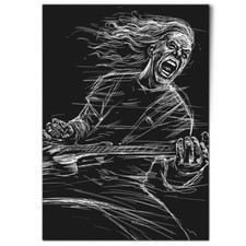 Rock guitar art for sale  SELBY