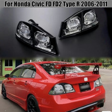 Tampa de lanterna traseira de freio lente cristalina para Honda Civic FD2 Type R 2006-11 comprar usado  Enviando para Brazil