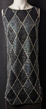 Vestido de Coquetel Vintage Anos 50 Anos 60 Imperial Imports Lantejoulas – P/M – Usável RARO Encontrado comprar usado  Enviando para Brazil