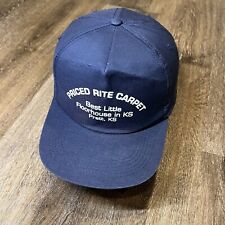 Chapéu Snapback Verdadeiro Vintage Anos 80 Work Chore Corda Azul Boné Caminhoneiro Tapete Piso comprar usado  Enviando para Brazil