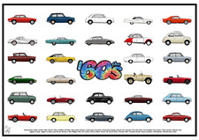 Poster cars 1960 for sale  SWINDON