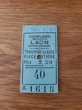 Ticket train ancien d'occasion  Châteauroux