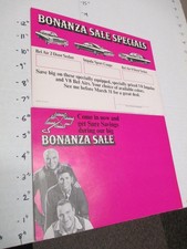 Cartão postal BONANZA NBC TV show 1967 Chevrolet carro Michael Landon Dan Blocker #2 comprar usado Cartão postal BONANZA NBC TV show 1967 Chevrolet carro Michael Landon Dan Blocker #2 comprar usado  Enviando para Brazil