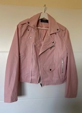 Rose farbene lederjacke gebraucht kaufen  Essen