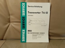 RFT Transverter T6-12 Service Anleitung mit Schaltplan comprar usado  Enviando para Brazil