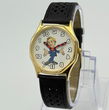 1989 Vintage DAN QUAYLE Gravata Móvel, Relógio de Números Misturados, Tom Dourado, 32mm, Funciona comprar usado  Enviando para Brazil