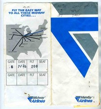 Midway airlines ticket for sale  Dallas