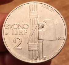 Moneta lire 1924 usato  Olbia