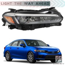 Conjunto de farol para Honda Civic 2022 2023 Full LED preto passageiro lado direito comprar usado  Enviando para Brazil