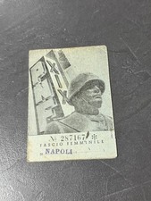 Tessera fascio combattimento usato Tessera fascio combattimento usato  Garlasco