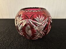 Vase rouge boule d'occasion  Baccarat
