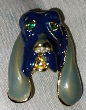 Broche HOUND DOG Vintage Azul Esmaltado ENCONTRO RARO 🐕 Cachorro Azul, usado comprar usado  Enviando para Brazil