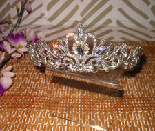 Silver rhinestone bridal for sale  Oak Ridge