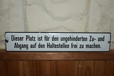 Altes emailschild straßenbahn gebraucht kaufen  Limbach-Oberfrohna