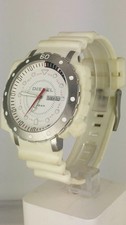 Relógio masculino Diesel DZ1168 branco completo de borracha e aço DZ-1168 analógico 10 ATM comprar usado  Enviando para Brazil
