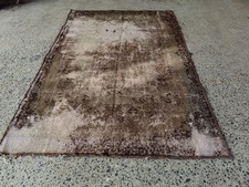 Tapete turco vintage 5,9x7,6 pés desgastado feito à mão tapete de lã desbotado neutro comprar usado  Enviando para Brazil