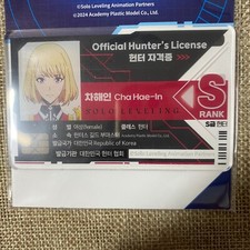 Cartão acrílico licença oficial de caçador de nivelamento solo : Cha Hae-in (S) / Novo / +GFT comprar usado  Enviando para Brazil