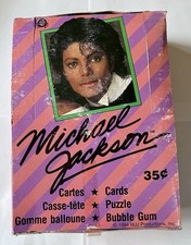 1984 O-PeeChee Michael Jackson caixa de cera fechada (pacotes com 36) + 2-15 quebra-cabeças de lote de cartas comprar usado  Enviando para Brazil