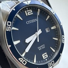 Relógio Citizen masculino quartzo clássico prata quartzo aço inoxidável 42MM BI5058-52L comprar usado  Enviando para Brazil