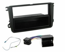 CD STEREO SINGLE DIN FACIA FASCIA SURROUND TRIM FITTING KIT PARA ASSENTO VW SKODA comprar usado  Enviando para Brazil