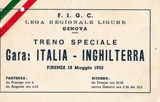 Italy england 1952 for sale  NEWTOWNABBEY