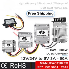 Usado, Conversor regulador Step Down DC 12V/24V para 5V 3A/10A/15A/30A/50A Buck LED Power comprar usado  Enviando para Brazil